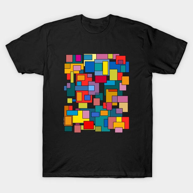 Color Blocks No. 10 T-Shirt by RockettGraph1cs